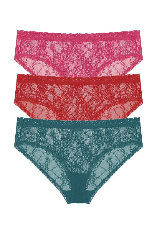 Quick Sale Bliss Allure One-Size Lace Girl Brief 3-Pack
