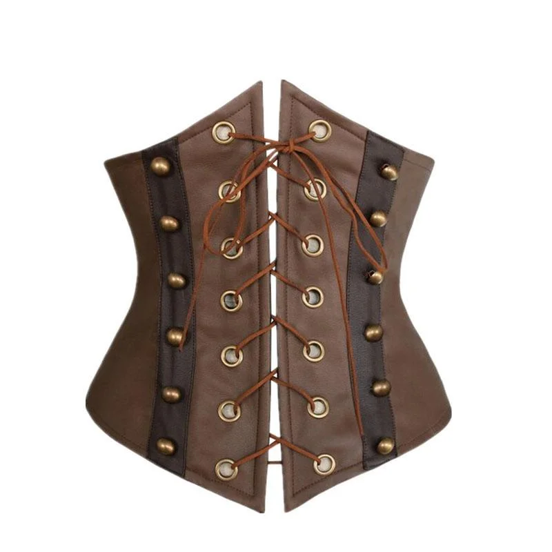 Weekend Deals That Impress Brown Irresistible Lace Up Corset