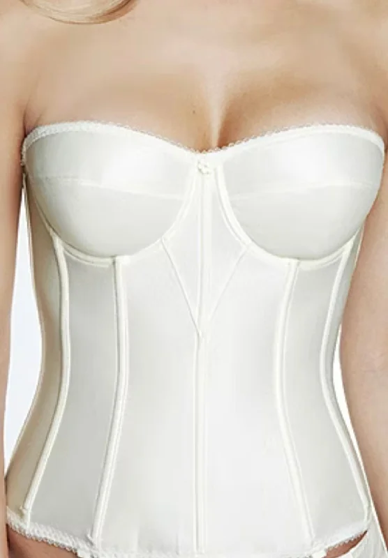 Pay Less BT 0598 SATIN LONGLINE BUSTIER