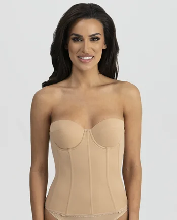 Super Discount BT 0898 LOW BACK STRAPLESS LONGLINE BRA