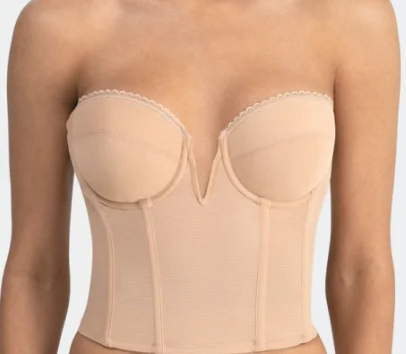 Weekend Offers That Tempt BT 0936 FRONT PLUNGE V STRAPLESS LOW BACK BUSTIER