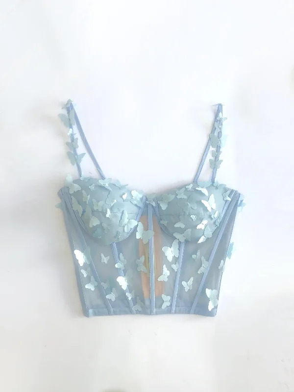 Midnight Sale Butterflies Bustier