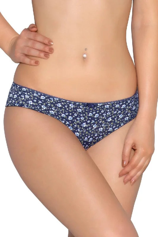 Shop the Weekend Away Low Rise Printed Bikini Panty - Cmliaprt-Nblu