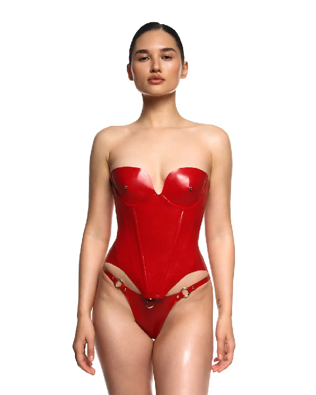 Shop and Save Corset "Elysia" Red