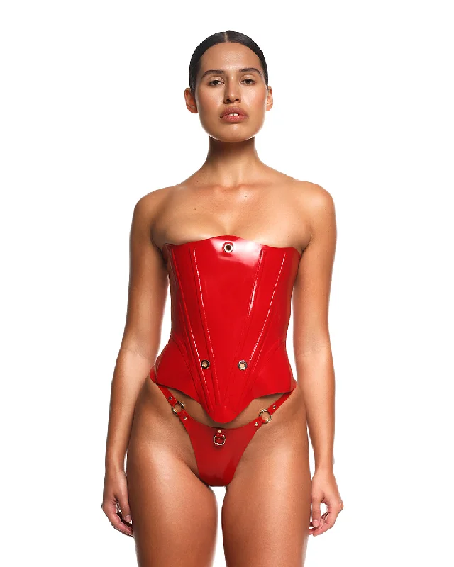 Year-End Clearance Corset "Nessa" Red