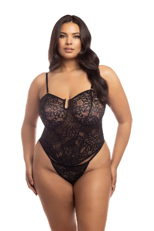 Early Access Curvy Kai Snake Lace Bustier Bra Set