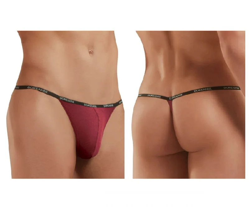 Crazy Deal Doreanse 1330-BRD Ribbed Modal T-thong Color Bordeaux
