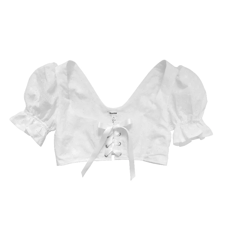 YEAR-End Sale Edith Corset Top Broderie Anglaise