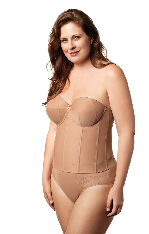 Steals and Deals ELILA 6421 FULL FIGURE STRAPLESS LONGLINE