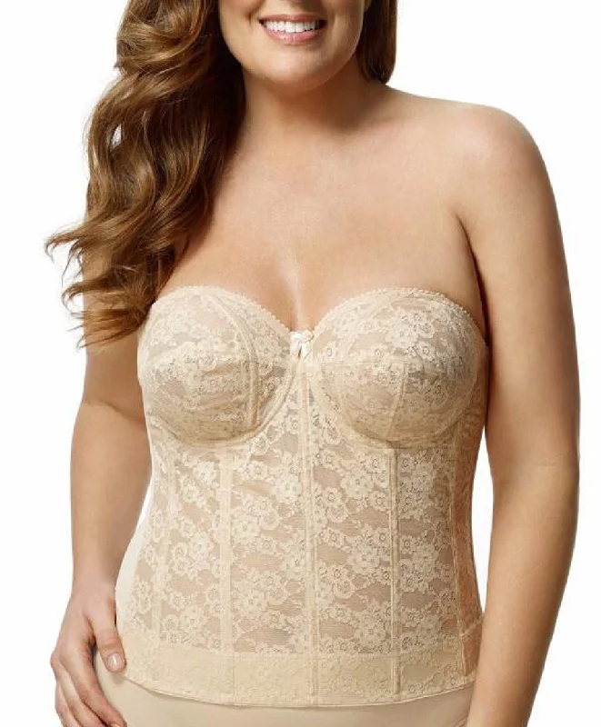 Buy More, Save More Elila Lace Longline Strapless Bra, Nude | Nude Longline Bra | Nude Elila Bustier