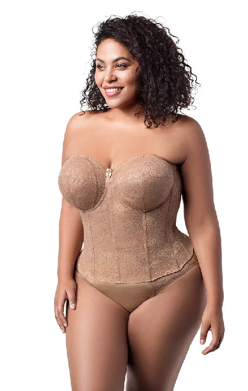 Unbeatable Prices ELILA 6621 LACE STRAPLESS LONGLINE BRA
