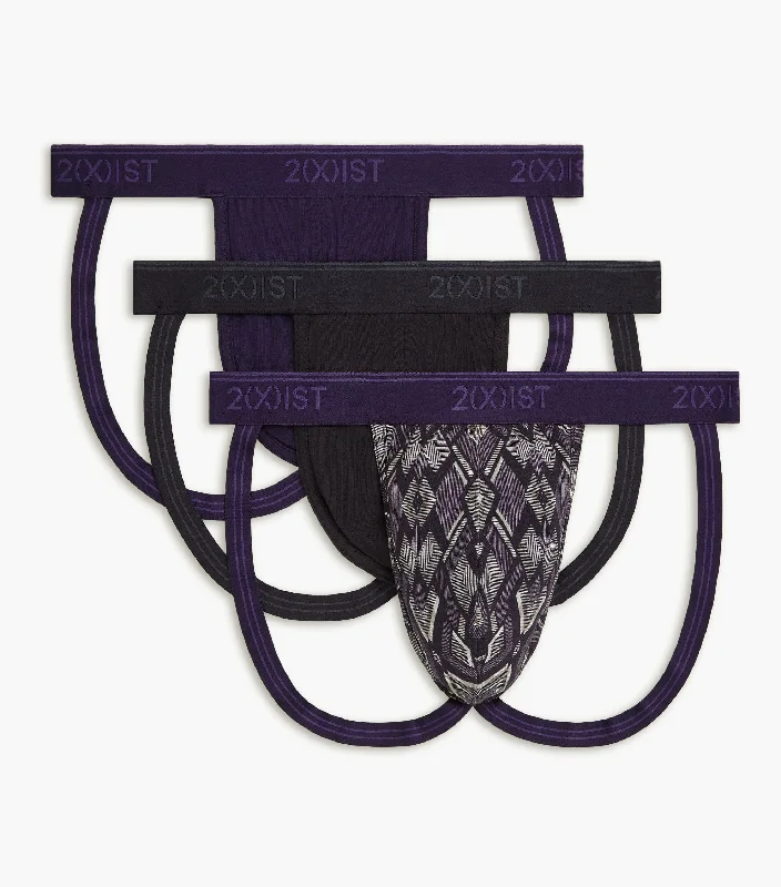 Celebrate the Weekend with Discounts Cotton Stretch Jock Strap 3-Pack