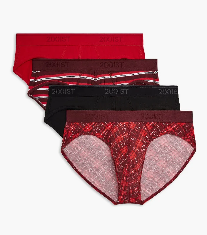Weekend Deals That Thrill Cotton Stretch No Show Brief 3+1 Bonus Pack