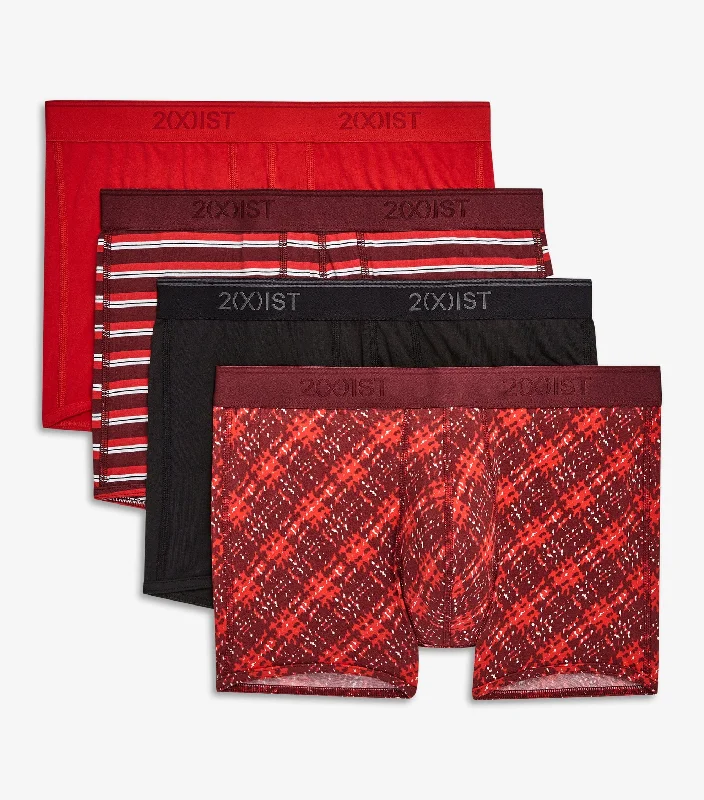 Low Price Cotton Stretch No Show Trunk 3+1 Bonus Pack