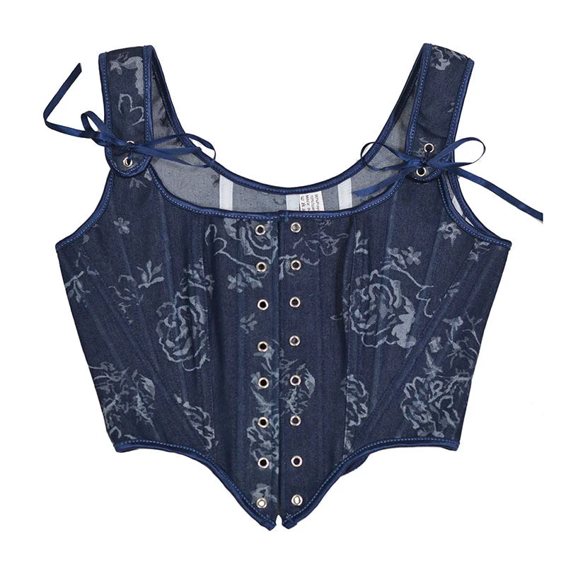 Online Only Fairy Floral Renaissance Corset, Medieval Overbust Lace Up Corset,