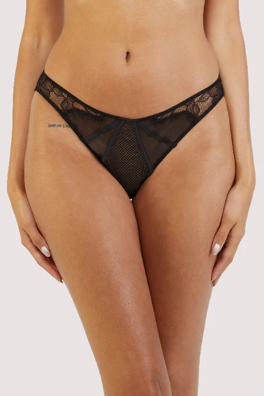 Weekend Deals That Wow Fairfield Black Fishnet And Lace Hipster Brief