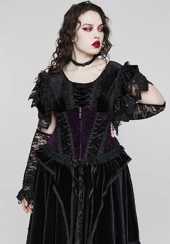 Daily Deals Gorgeous Goth [Violet] | VELVET CORSET*