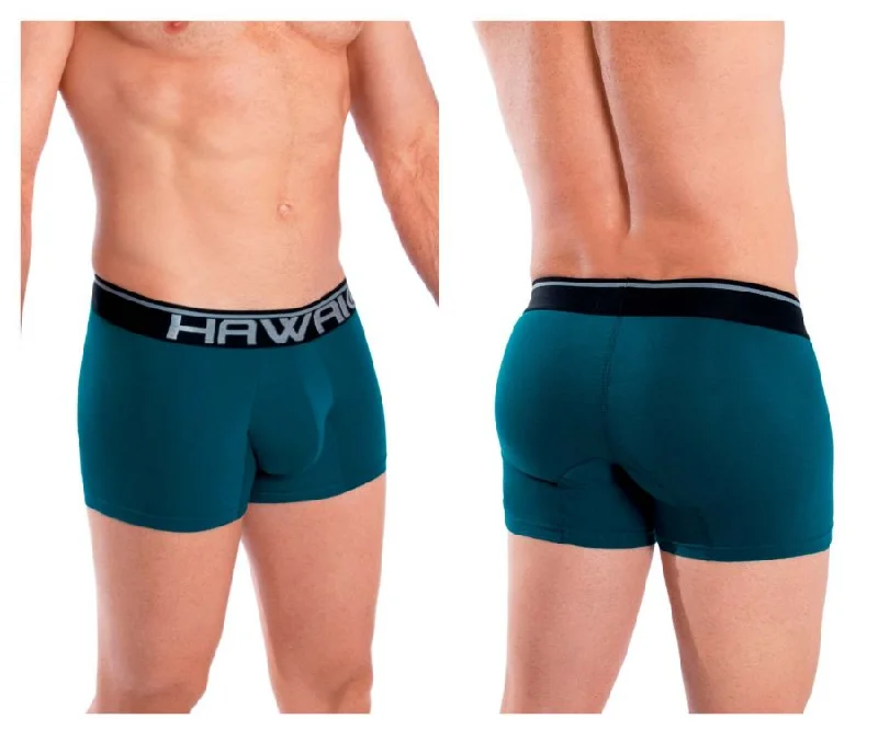 Savings Event HAWAI 4986 Solid Athletic Trunks Color Petrol