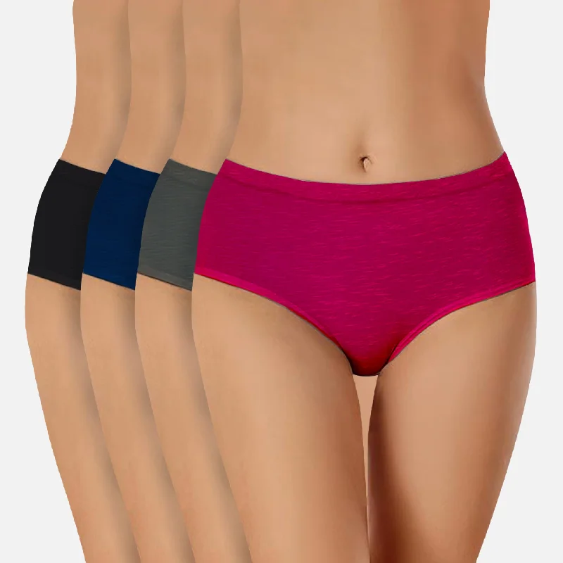Weekend Bargains to Enjoy Heelium Bamboo Underwear Brief for Women - Pack of 4