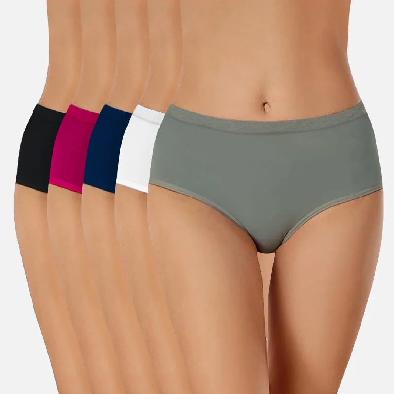 Weekend Deals That Dazzle Heelium Bamboo Underwear Brief for Women - Pack of 5