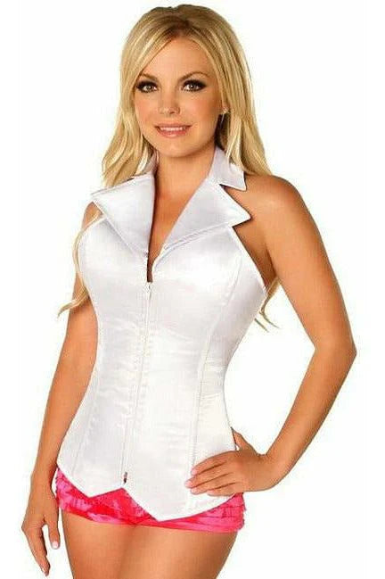 Blowout Deals Lavish Satin Vest Style Corset