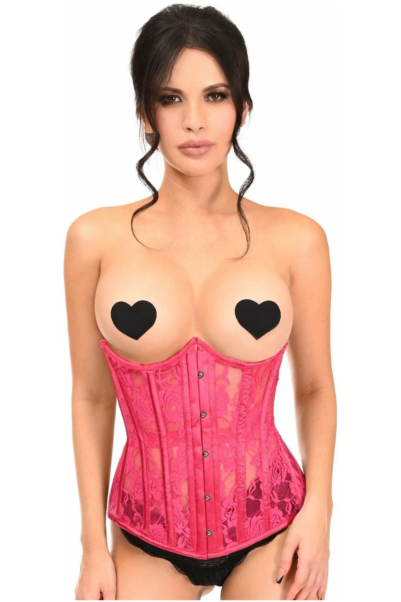 Instant Deal Lavish Sheer Lace Underbust Corset