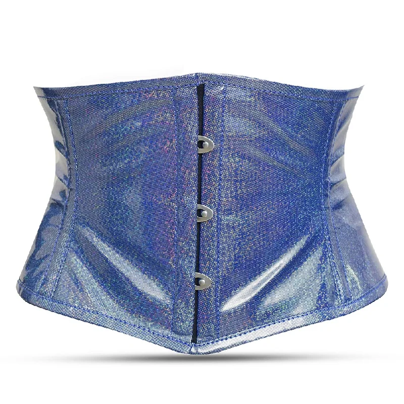 Value Deals Light Blue Shiny corset -  Waist cincher
