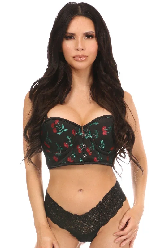 Great Bargains Cherry Print Short Bustier