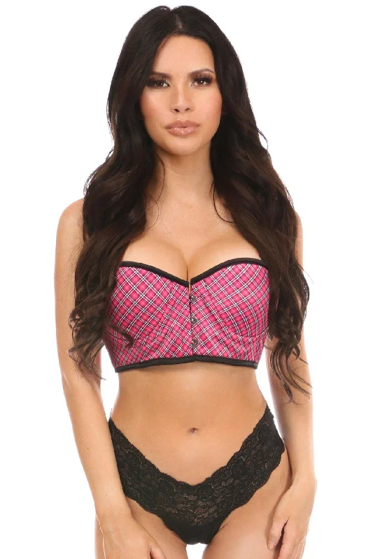 Limited Time Plaid Short Bustier