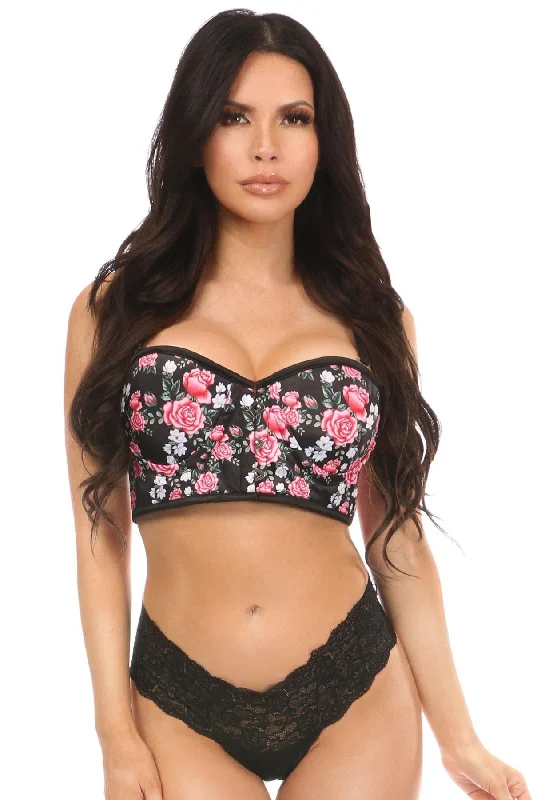 Big Savings Floral Print Short Bustier