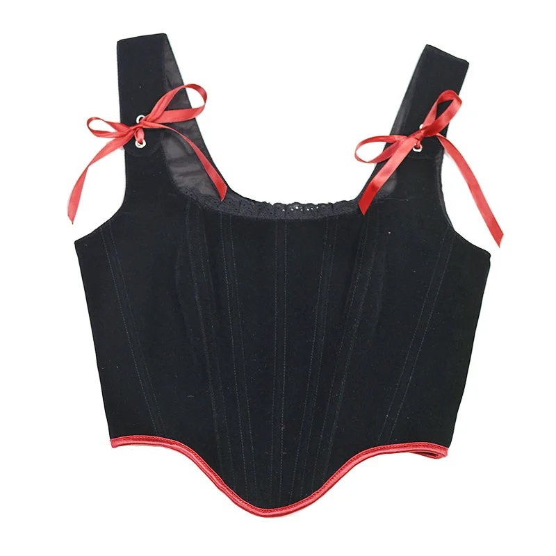 Price Break Medieval Overbust Corset Top, Renaissance Vinatge Black Corset Top,
