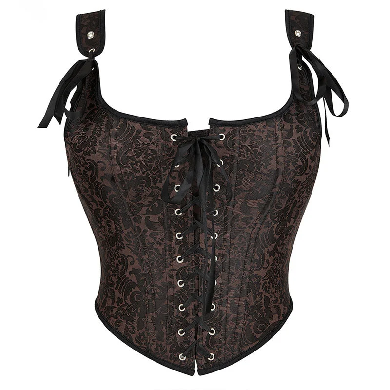 Loyalty Reward Medieval Renaissance Corset Top Ren Faire Y2k Black
