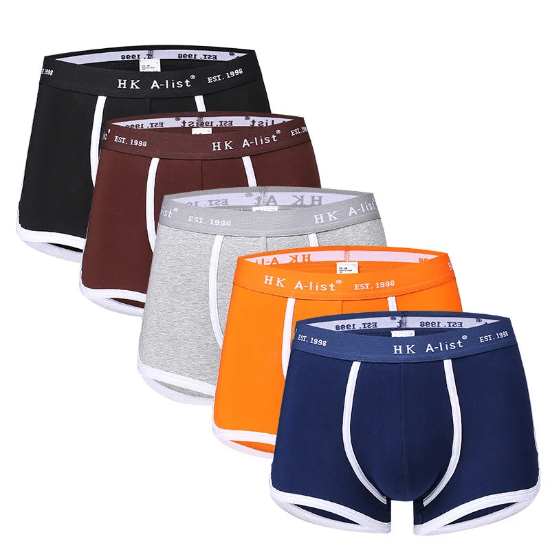 Best Seller Men's Cotton Mid-waist Boxer Briefs