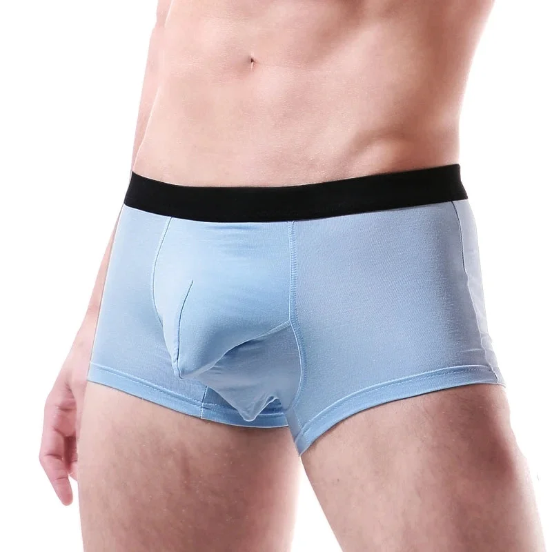 Big Deal Men's Modal Elephant Separate Pouch Boxer Briefs