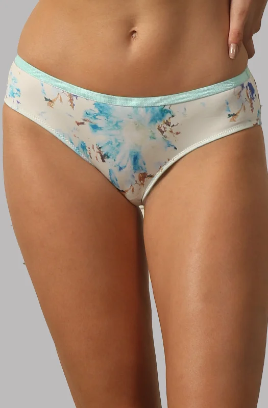 Your Weekend, Your Savings Mid Rise Full Coverage Printed Lacy Brief Panty-FP-1552