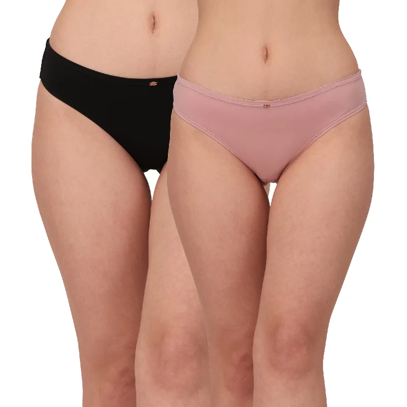 New Markdowns Mid Rise No VPL Medium Coverage Ultra Soft Brief (Pack of 2) CP-1130