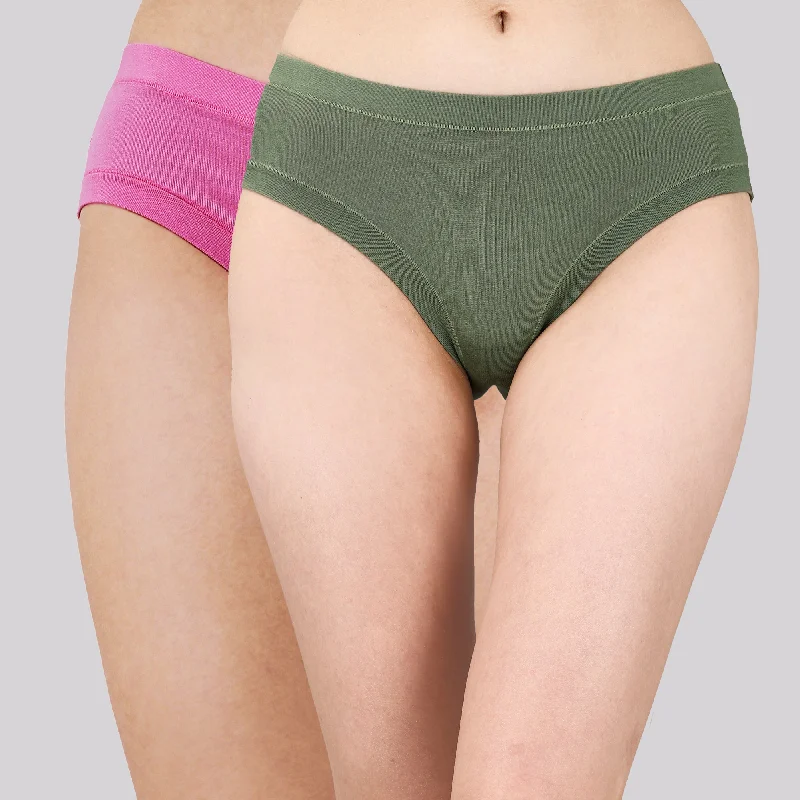 Best Seller Mid Rise Seamless Cotton Panty - 2CK-33