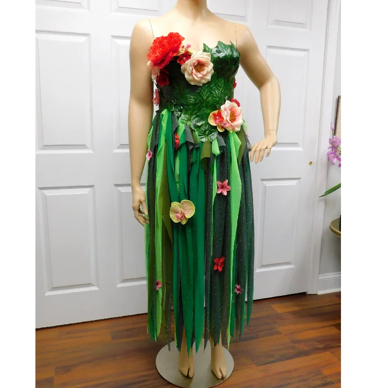Can't Miss Moana Te Fiti Costume Corset Dress Cosplay Halloween