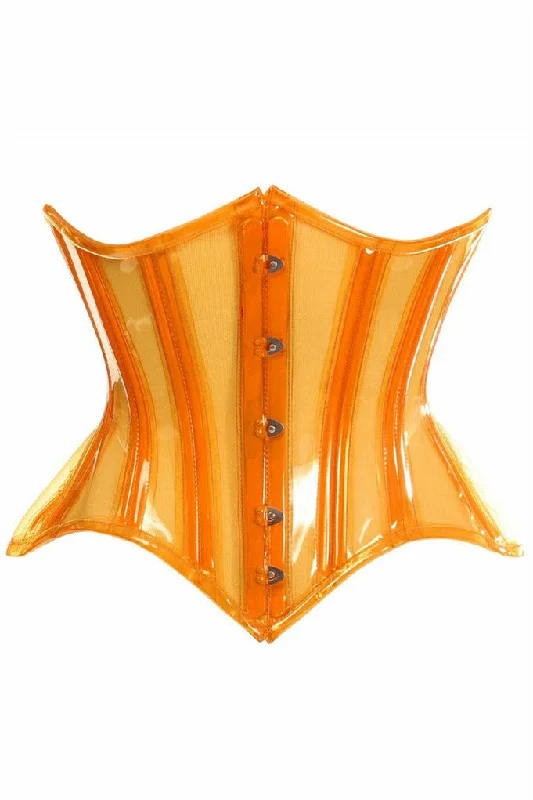 Reduced Prices Orange Clear Curvy Underbust Waist Cincher Corset