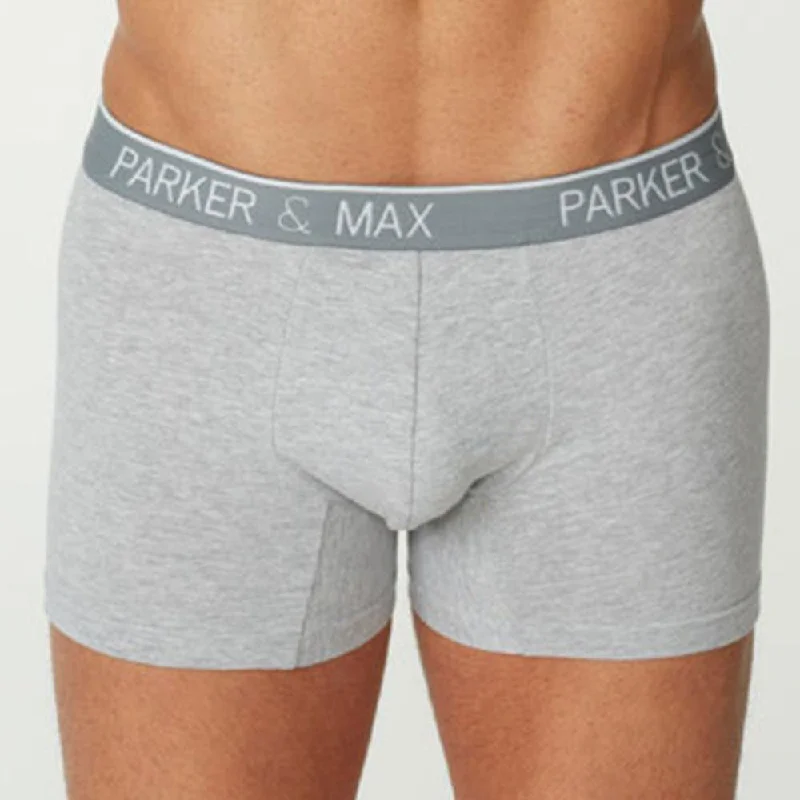 Fantastic Deals Parker & Max PMFPCS  Classic Cotton Stretch Boxer Brief  Heather