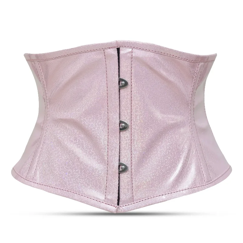 Exclusive Online Offer Pink PVC corset top - Waist cincher