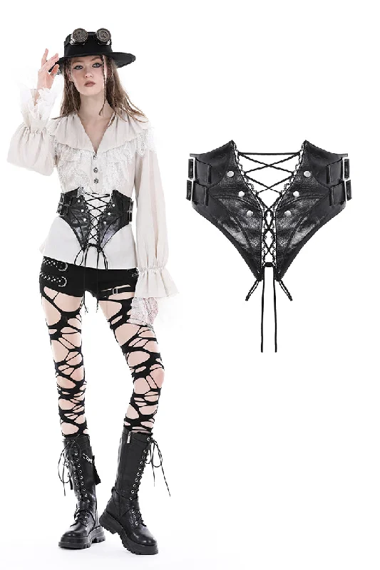 Discount Days Punk locomotive shiny PU corset CW060