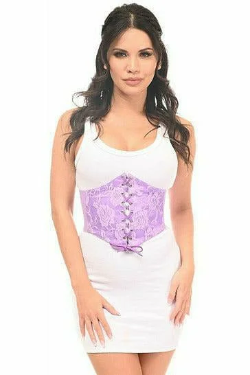 Weekend Offers That Shine Purple Lace Corset Belt Cincher