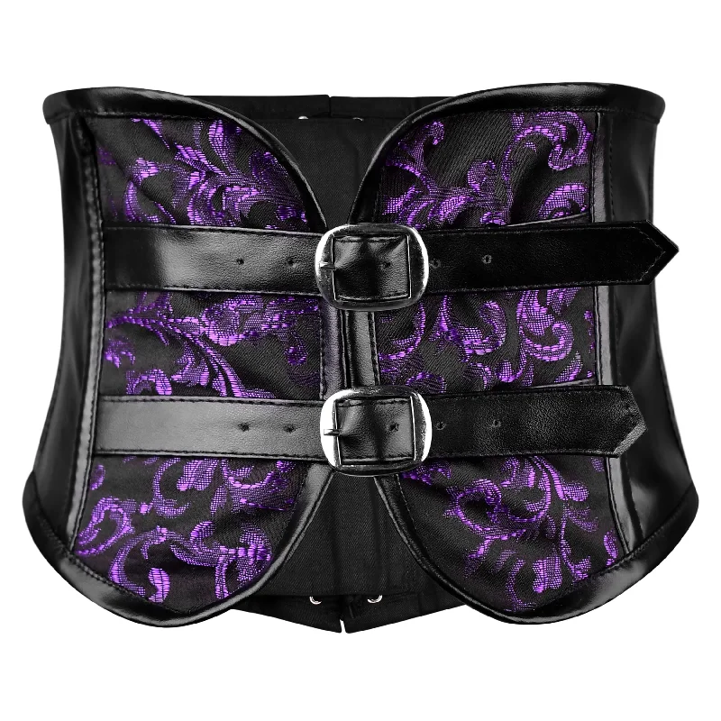 Year-End Sale Purple Short torso corset Belt - waist cincher