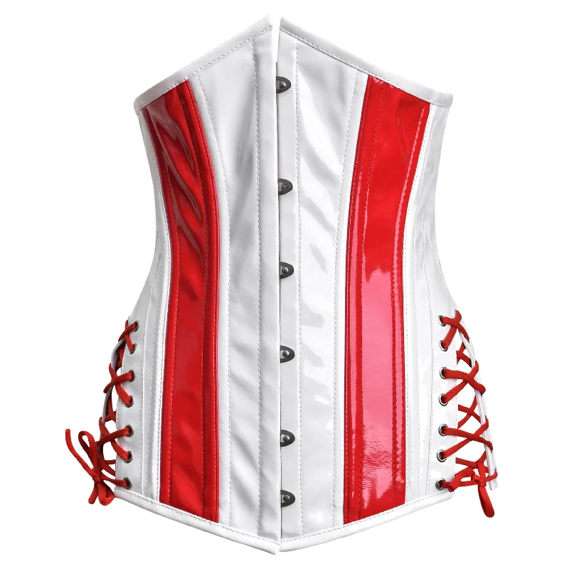 Great Bargain Red and white corset Top - Laced Corset