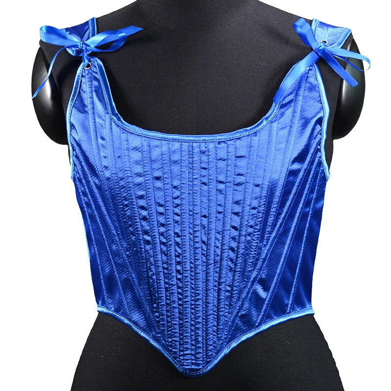 Exclusive Deal Renaissance Vinatege Overbust Corset, Medieval Elegant Lace up Corset, Ren Faire Cottagecore Shoulder Strap Corset