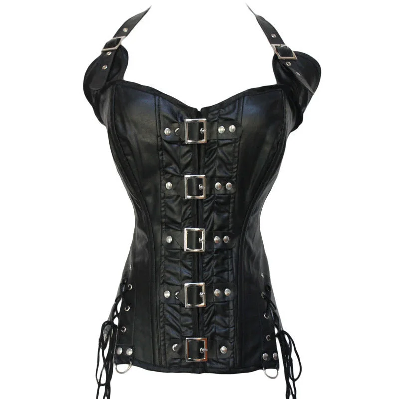 Deal Alert Renaissance Vintage Ren Faire Corset, Medieval Goth Overbust Corset, Victorian Steampunk Back Lace Up Corset
