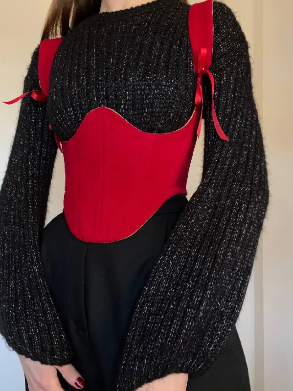 Must-Have Deals Reversible red/mustard underbust corsage with removable shoulder straps, xs-s Must-Have Deals Reversible red/mustard underbust corsage with removable shoulder straps, xs-s