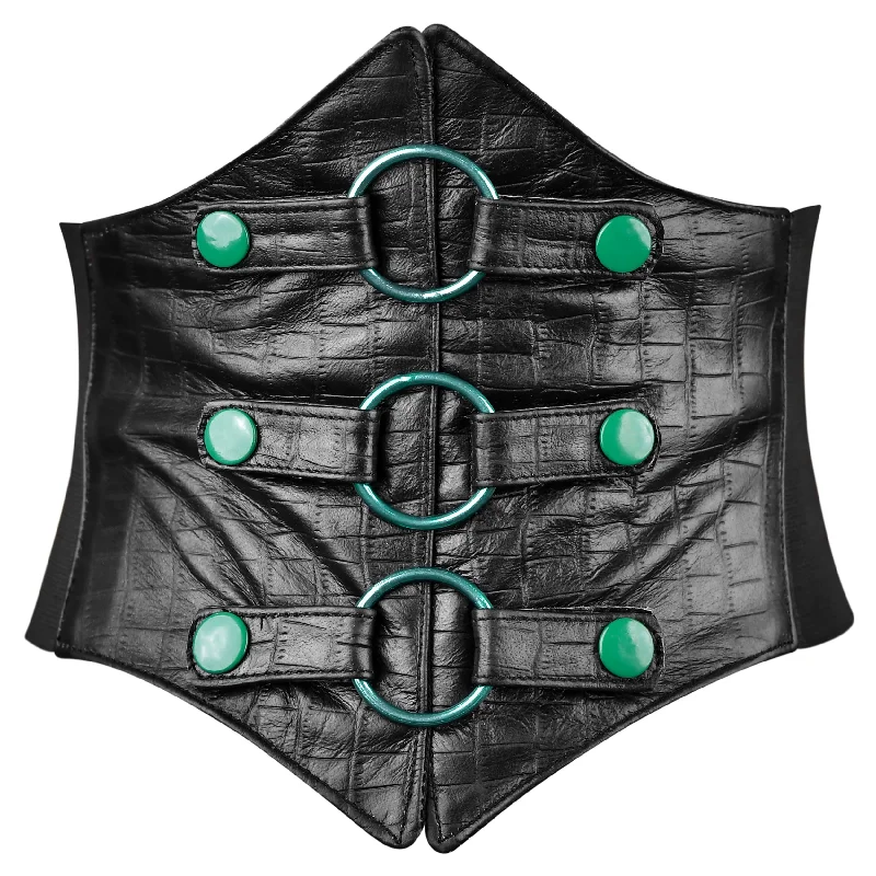 Deal Dash Short Torso Black Corset Belt - Waist Trainer