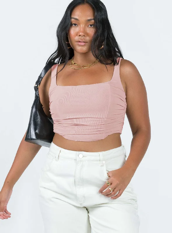 New Markdowns Tahir Top Taupe